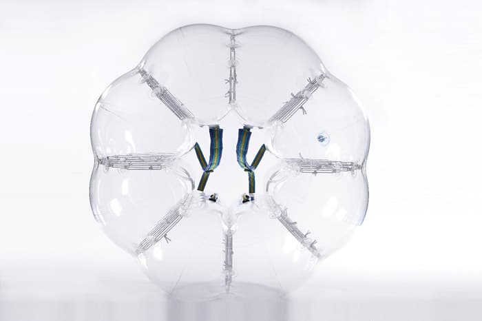 Transparent bubble soccer ball
